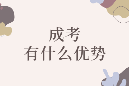 成考有什么优势