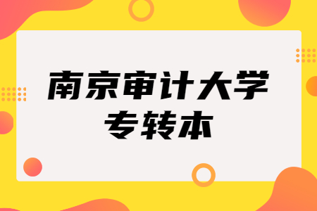 南京审计大学专转本