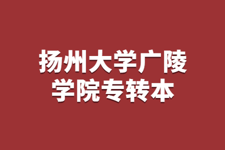 扬州大学广陵学院专转本