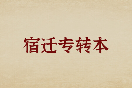 宿迁专转本