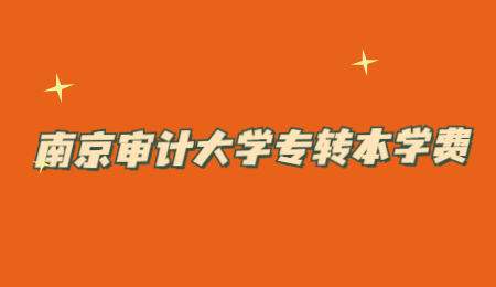 南京审计大学专转本学费