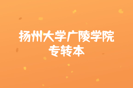 扬州大学广陵学院专转本