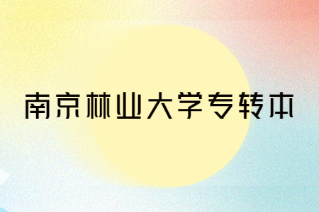 南京林业大学专转本