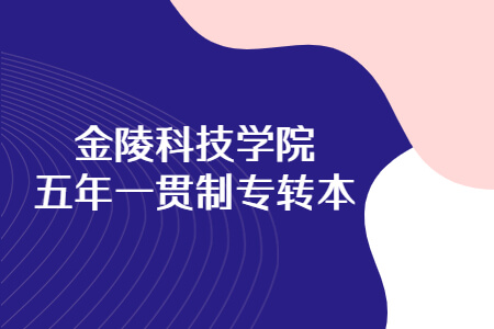 金陵科技学院五年一贯制专转本