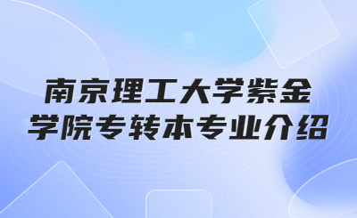 南京理工大学紫金学院专转本