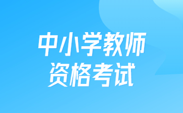 中小学教师资格考试