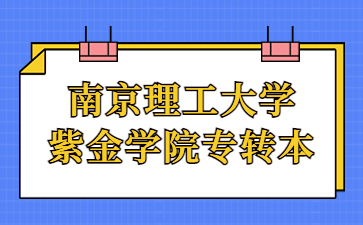 南京理工大学紫金学院专转本