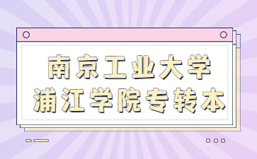 南京工业大学浦江学院专转本