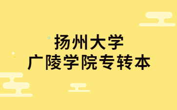 扬州大学广陵学院专转本