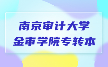 南京审计大学金审学院专转本