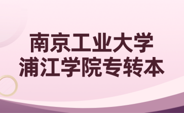 南京工业大学浦江学院专转本