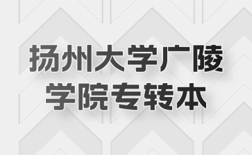 扬州大学广陵学院专转本